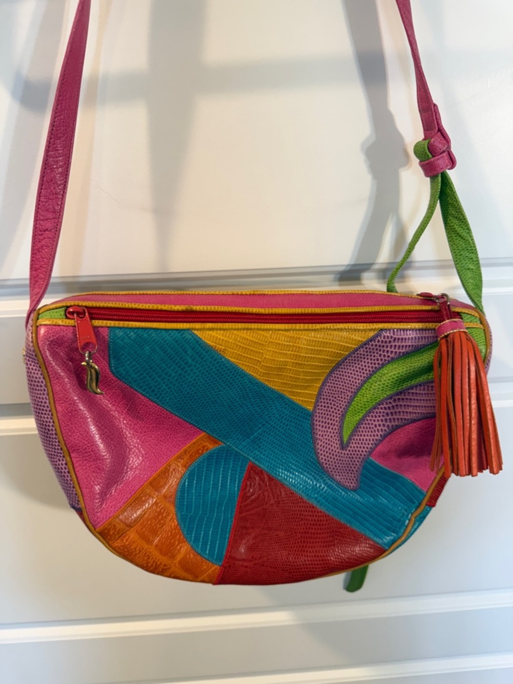 Sharif vintage 80’s colorblock bag - Picture 4 of 9